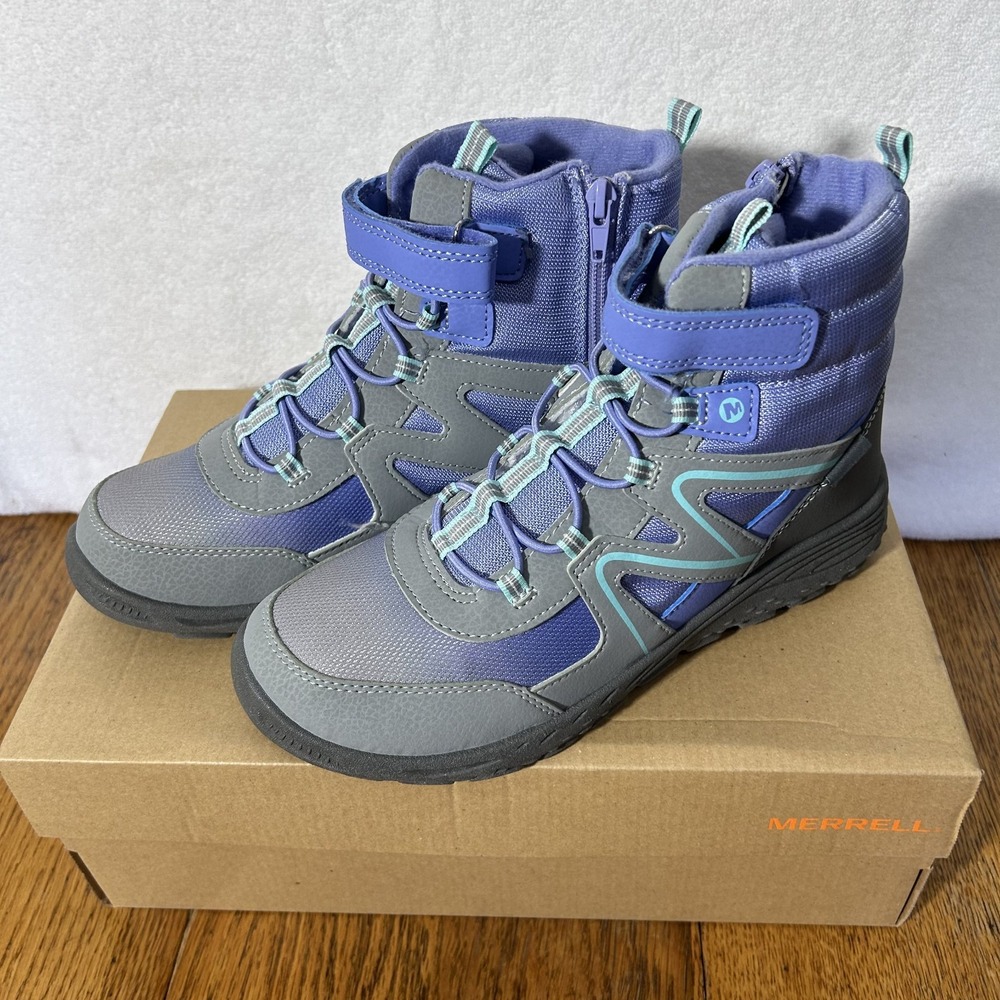 Merrell Girls Size 7M Polar Trekker Purple Waterproof Ankle Boots